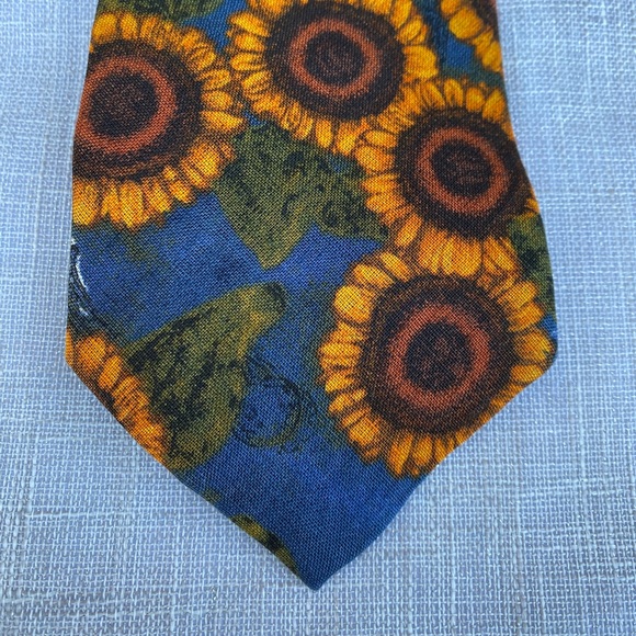 Linen Sunflower Necktie by Structure // Fall - Picture 2 of 4